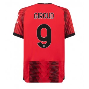 AC Milan Olivier Giroud #9 Koszulka Podstawowych 2023-24 Krótki Rękaw